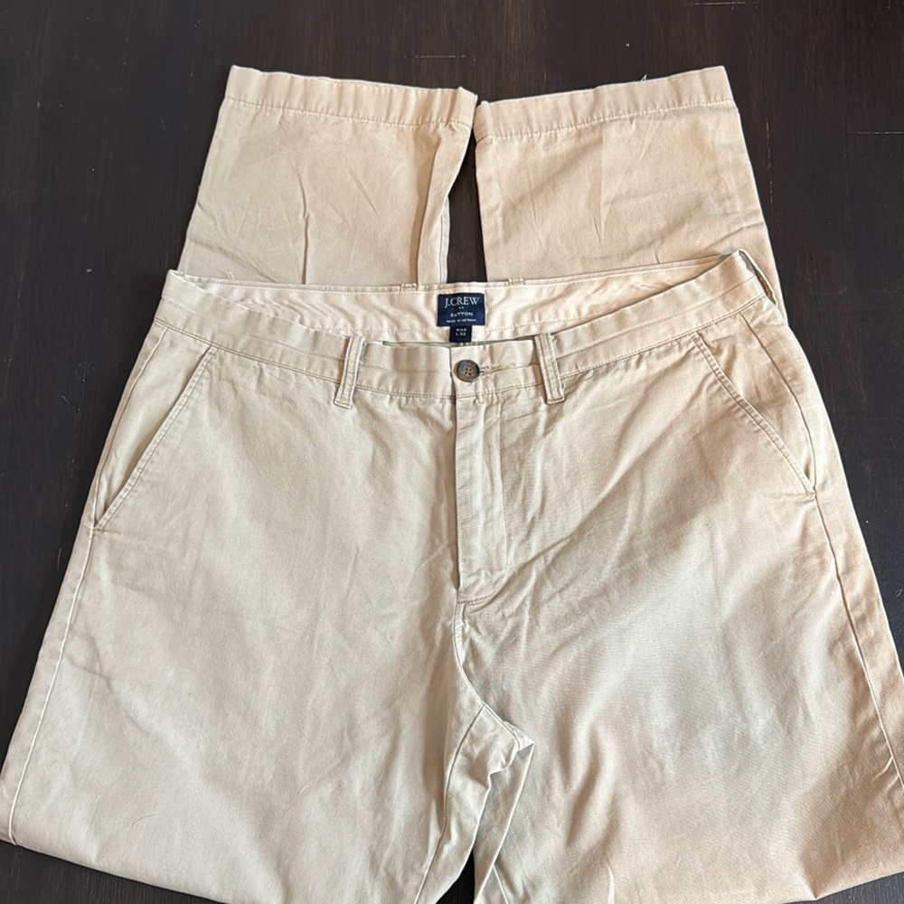 J.Crew khaki pants: Sutton 34x32